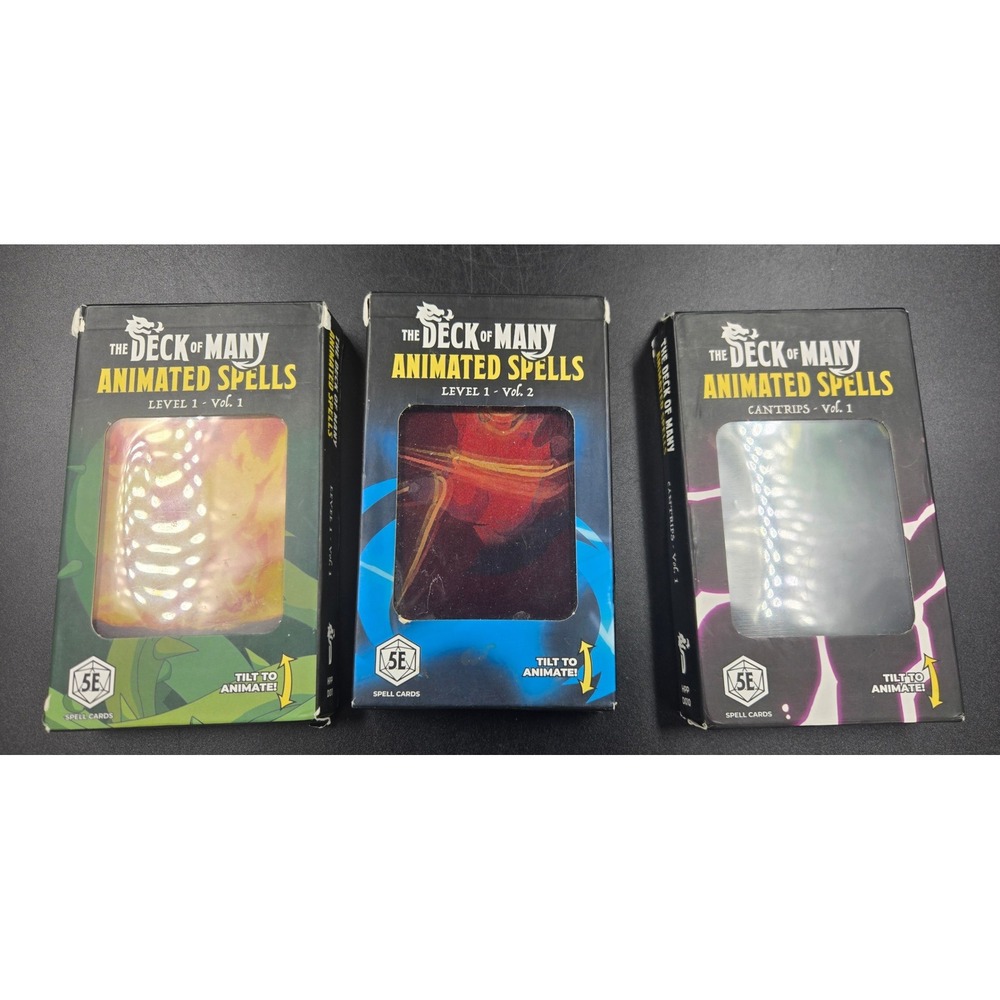 The Deck of Many Animated Spells 5E Bundle Cantrips Level 1 Vol 1 & 2 Hit Point